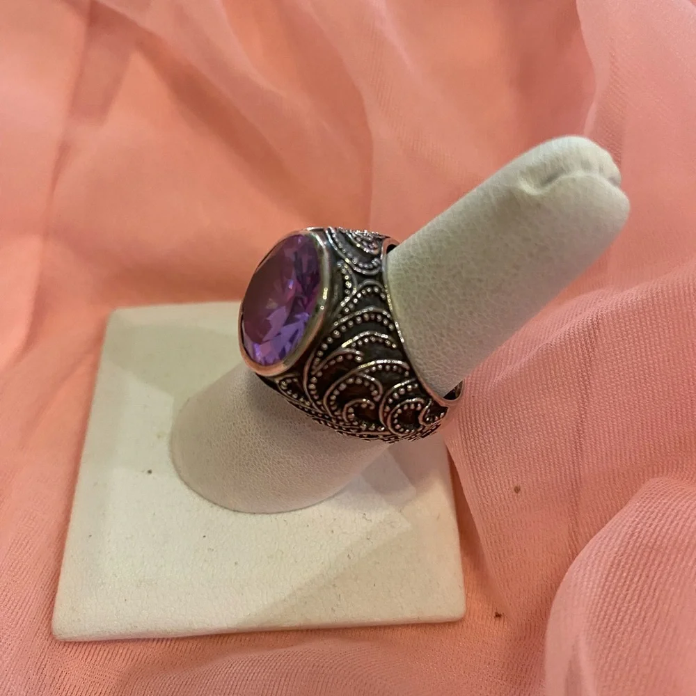 AMETHYST RING SS - Picture 5 of 6